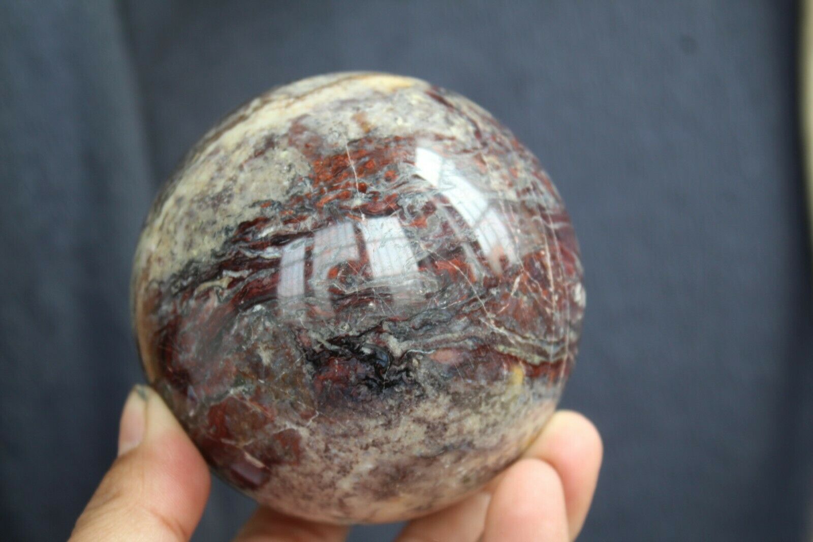 1178g Natural Rare Pietersite Crystal Sphere Ball Healing J63