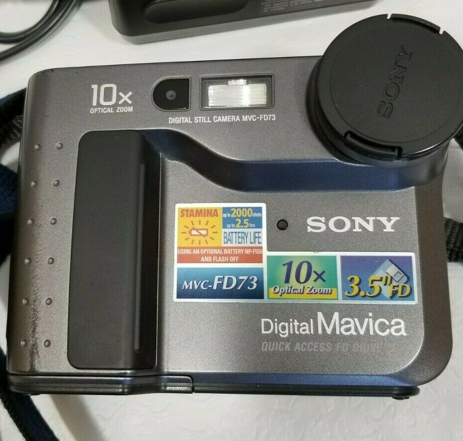 Sony Mvc-fd73 0.3mp Mavica Digital Camera W/ 10x Optical Zoom